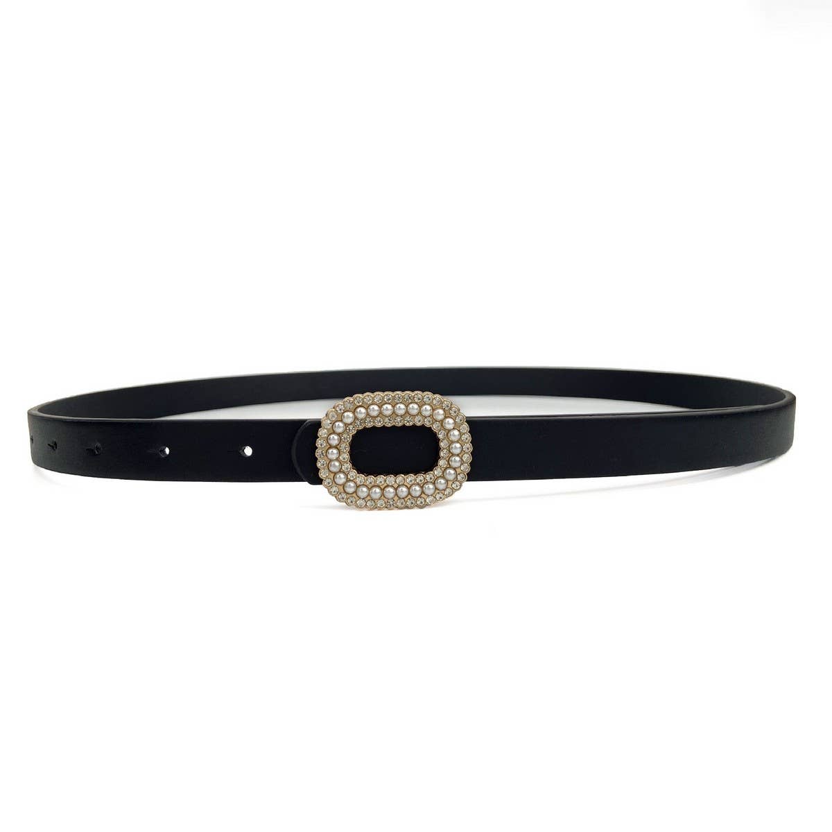 MULTICOLOR RHINESTONE PEARL BELT VERSATILE BELT_CWABE0688
