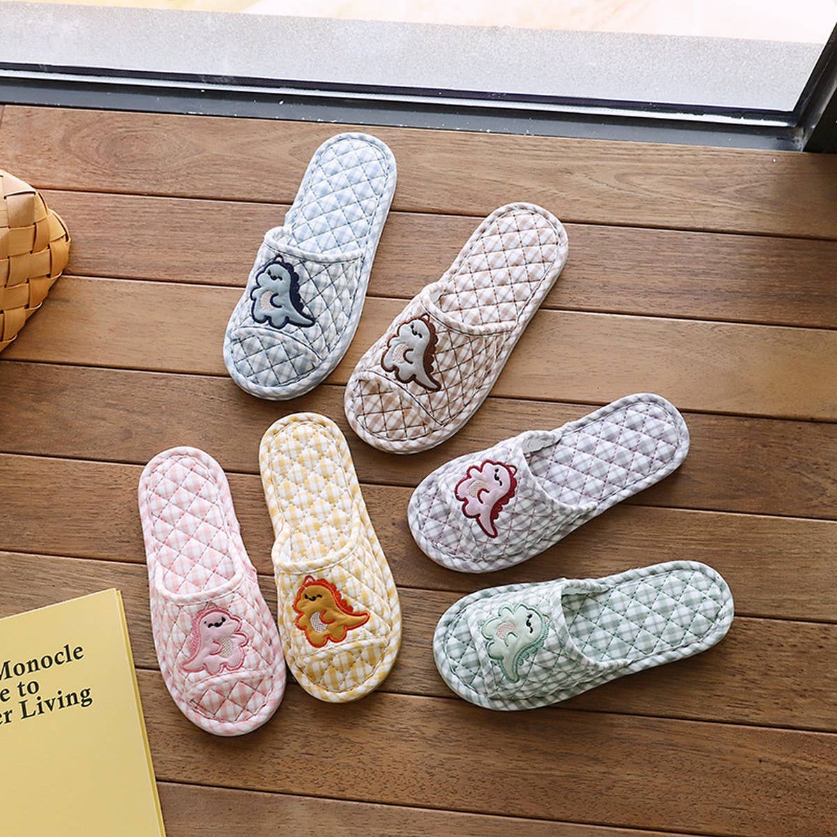 Thick Cotton Couple Slippers with Non-Slip Sole