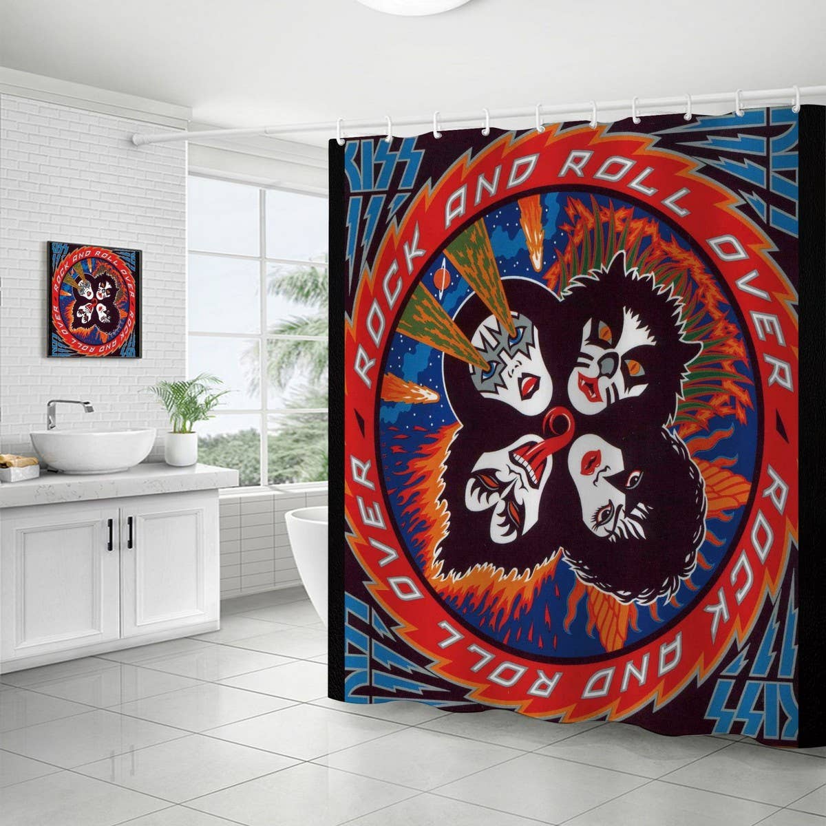 CARTOON PRINT SHOWER CURTAIN_CWMM1792