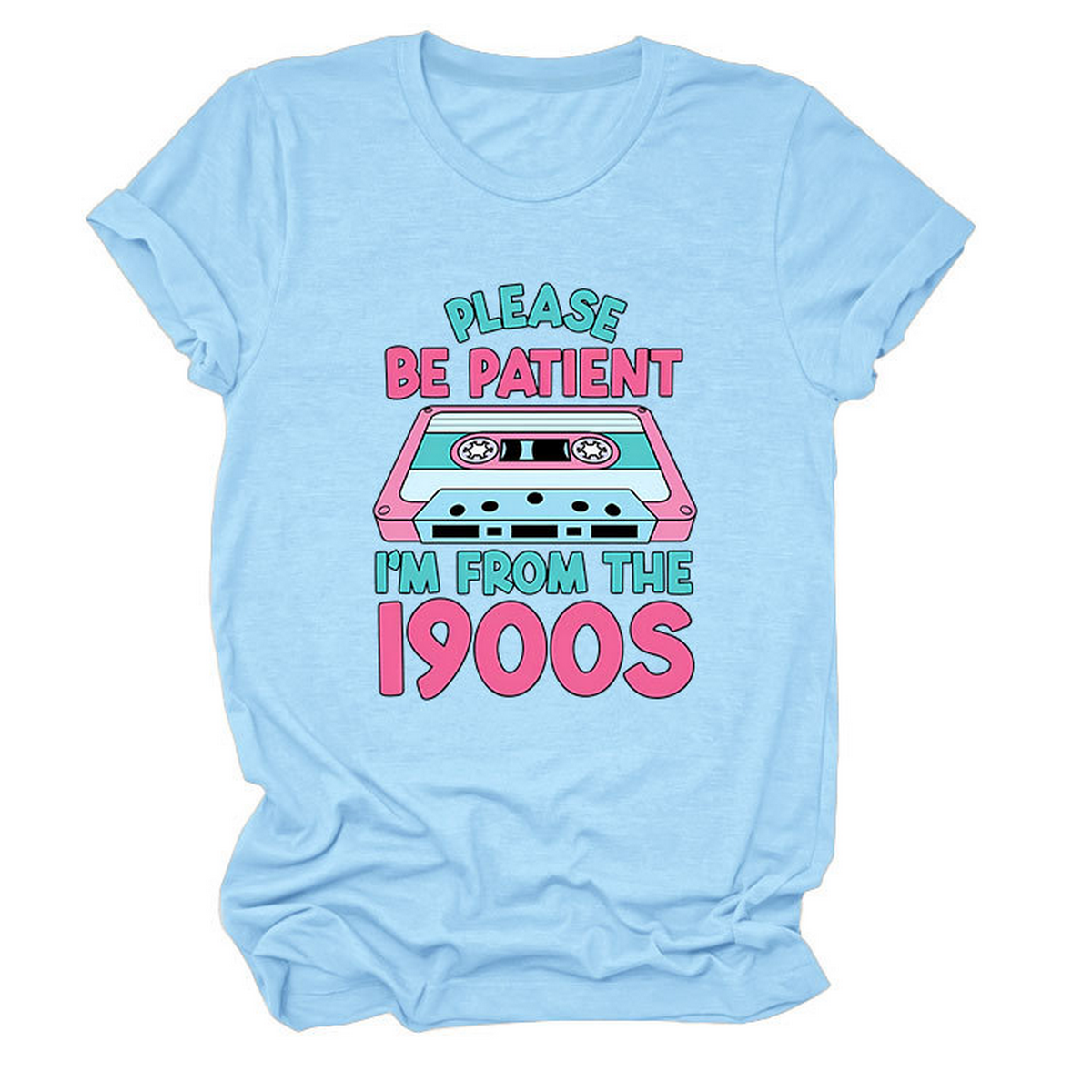 Women??¢s Tee ??Please Be Patient Letter Print_CWTTS1501