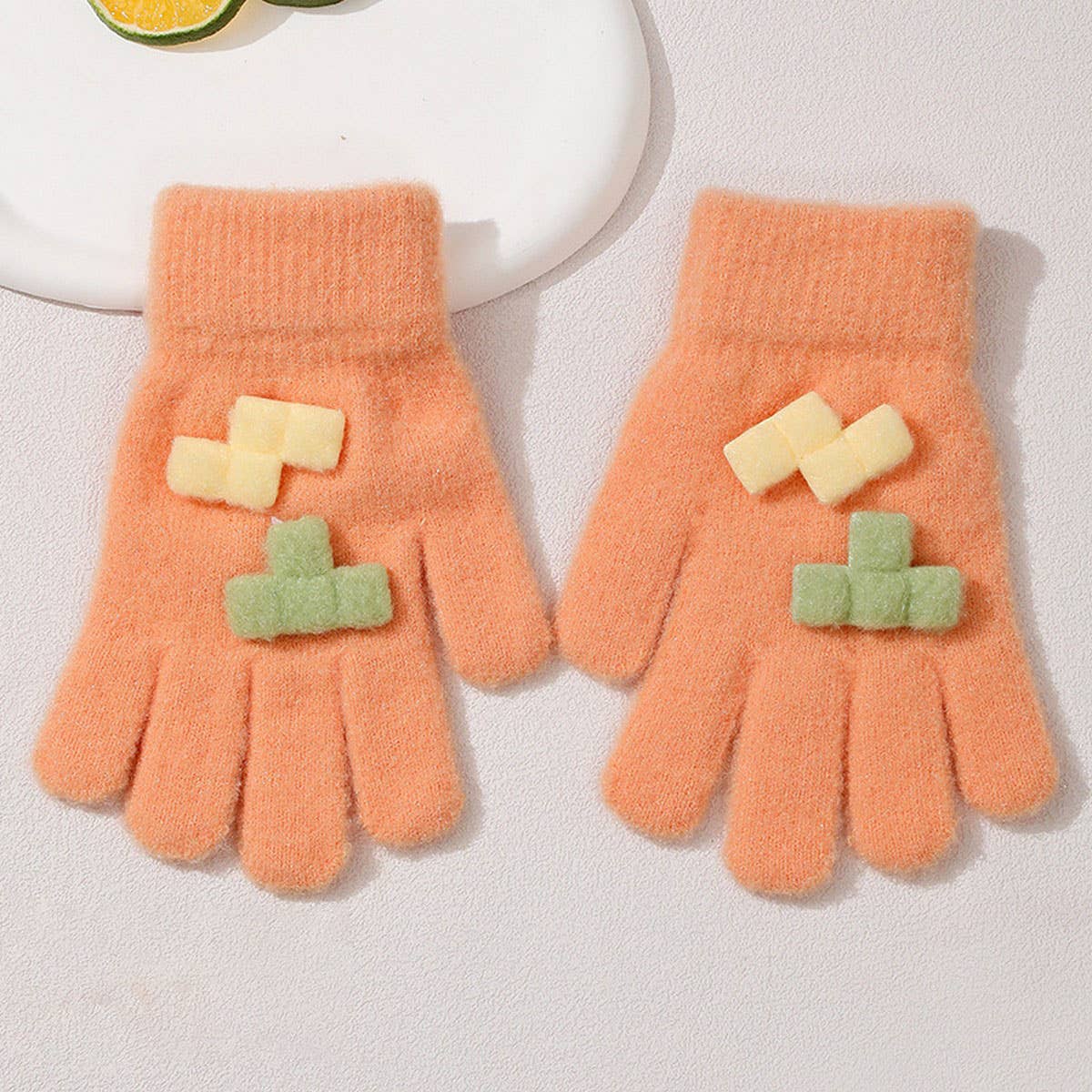CWAG00583_KIDS WINTER KNIT THICK WARM GLOVES