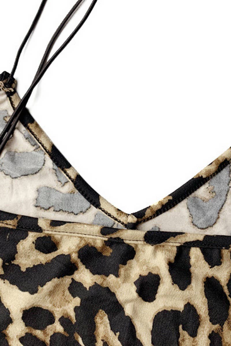 CWDMD4921_V-NECK OPEN BACK LEOPARD PRINT SUSPENDER DRESS
