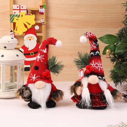 CHRISTMAS DECORATIONS DWARF FIGURINE DOLL ORNAMENTS