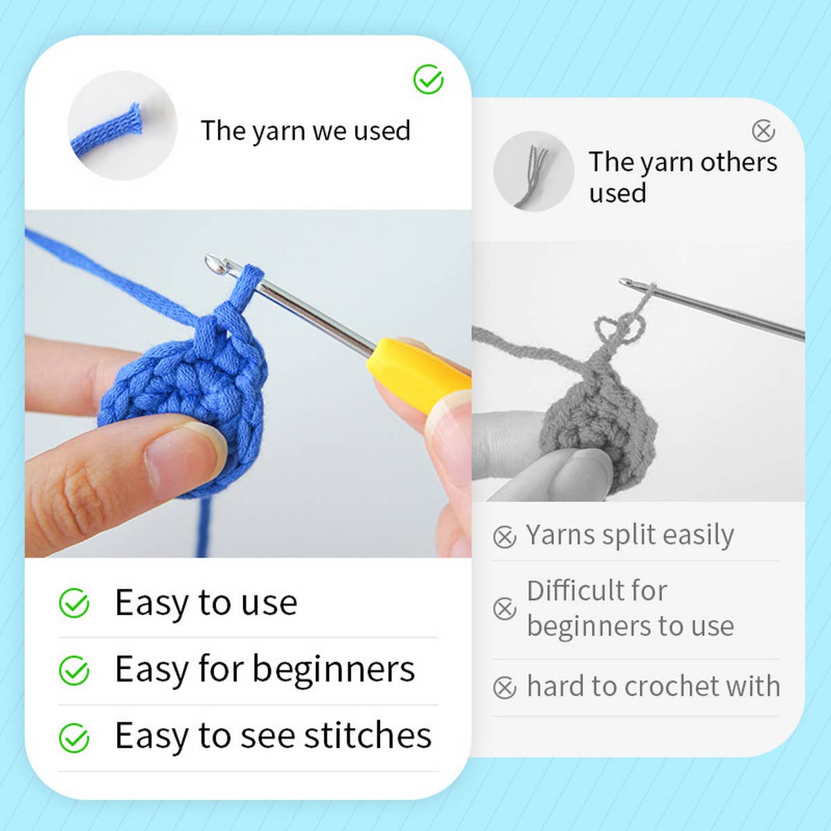 HANDMADE DIY KEYCHAIN CROCHET MATERIAL PACK