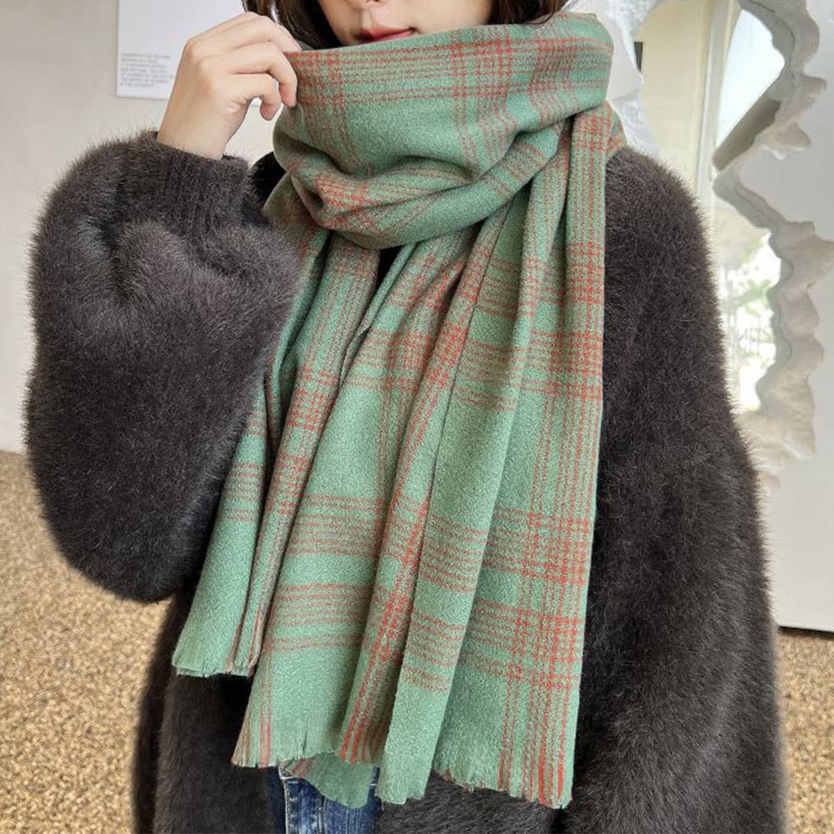 Faux Cashmere Women's Scarf - Autumn/Winter