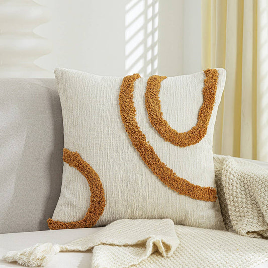 Cream Vintage Sofa Pillow Cover Waist Cushion