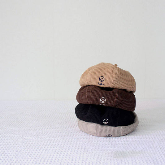 CHILDREN'S SIMPLE AND FASHIONABLE SMILEY BERET_CWAH2922