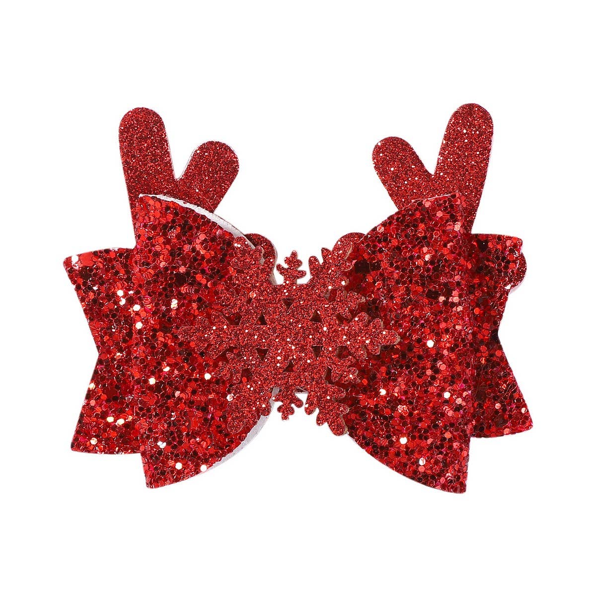 Christmas Antler Bow Clip for Kids Party