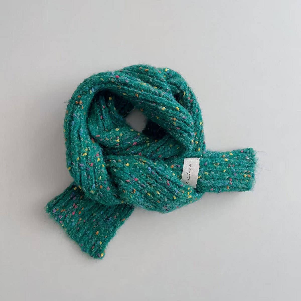 Polka Dot Knit Scarf - Warm Neck Wrap for Kids_CWASC2096