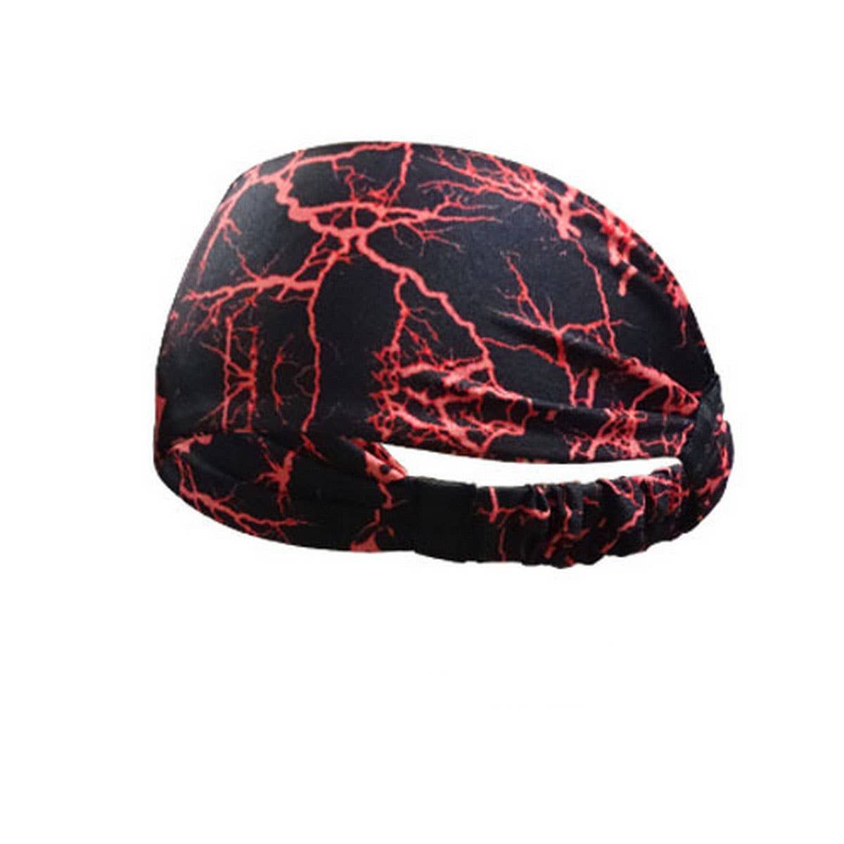 Wide Printed Sports Headband for Yoga & Workouts