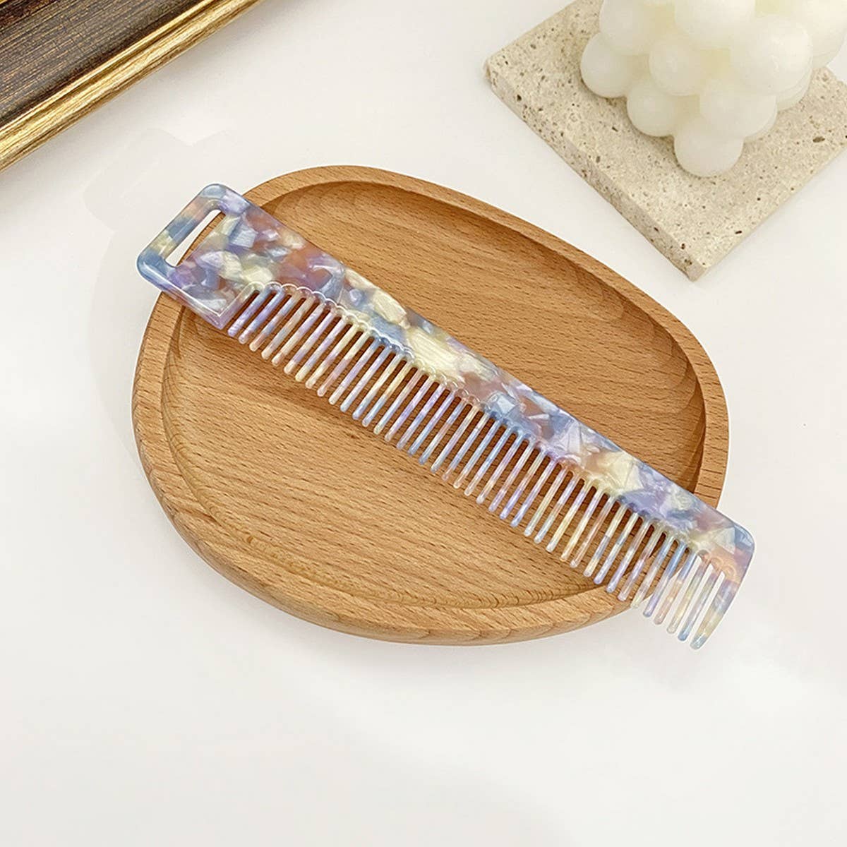 Retro Acetate Hair Comb for Styling & Makeup_CWMM6429