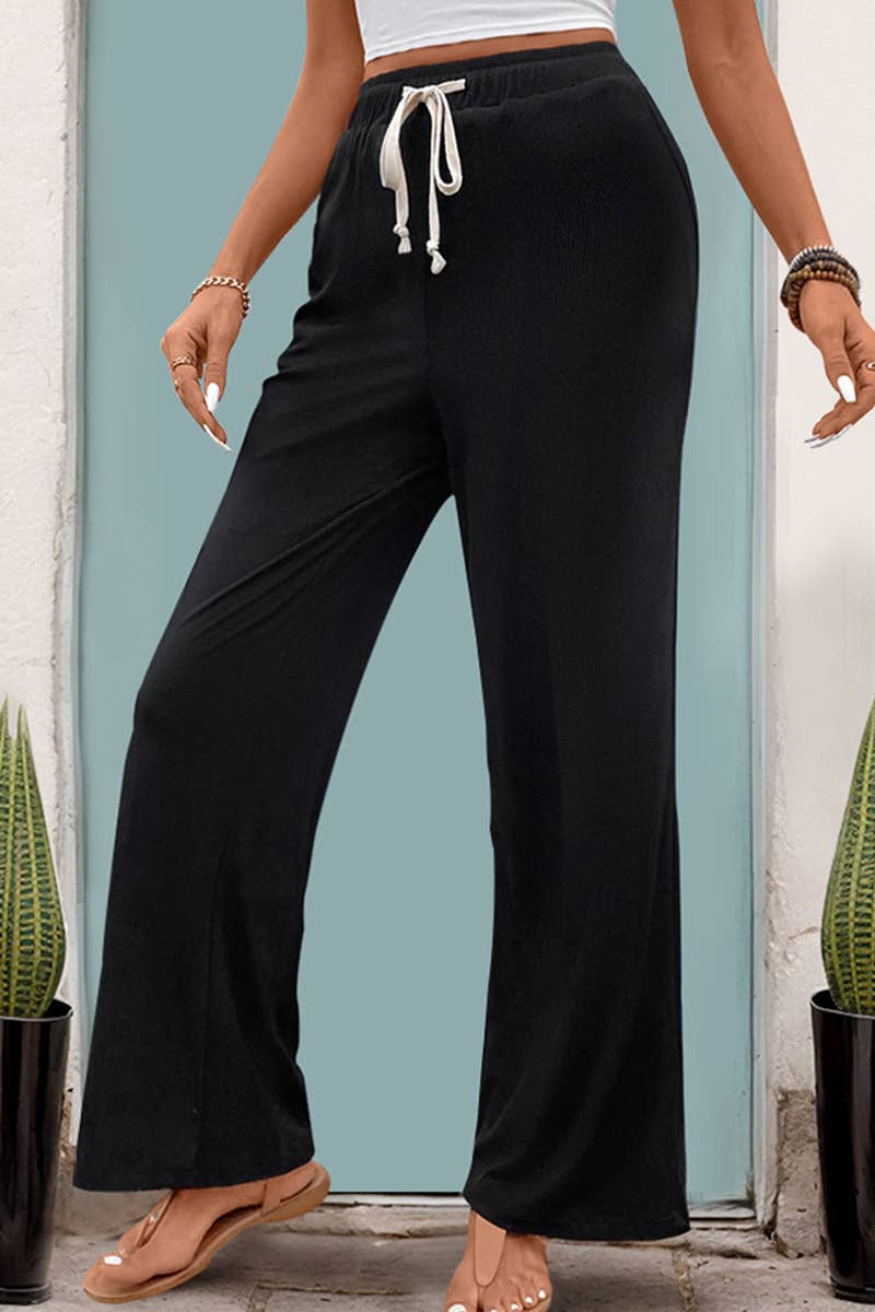 CWBLP1767_NEW SUMMER HIGH WAIST STRAIGHT CASUAL PANTS