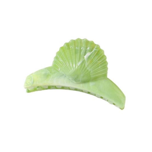 CWAHA07428_MARBLE SHELL HAIR CLAW CLIP FOR WOMEN UPDO