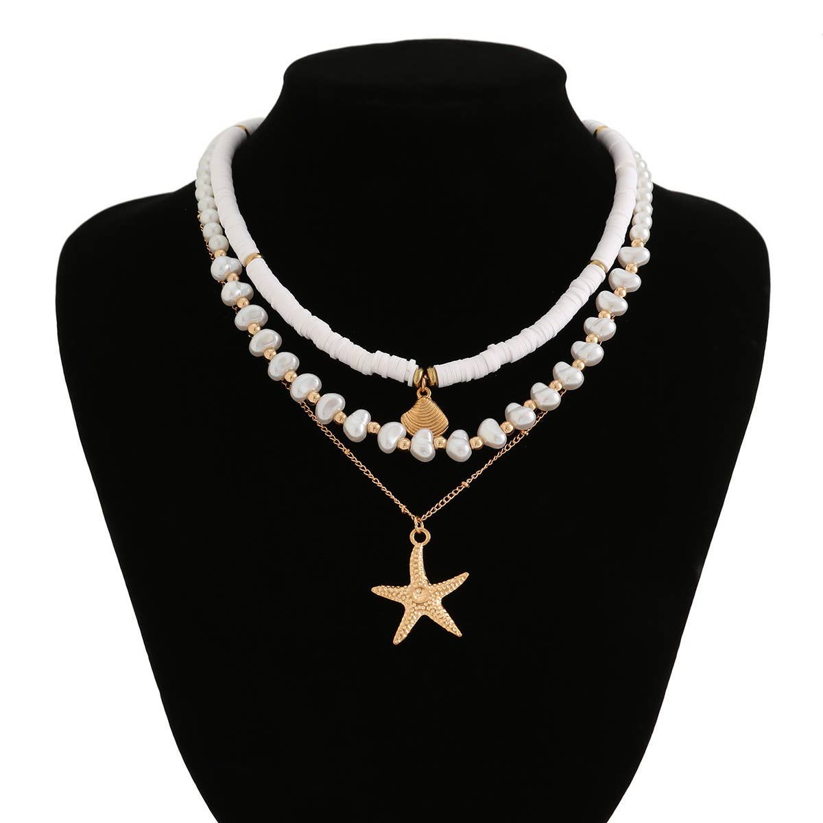 NEW BEACH STYLE OCEAN SHELL BEADED NECKLACE