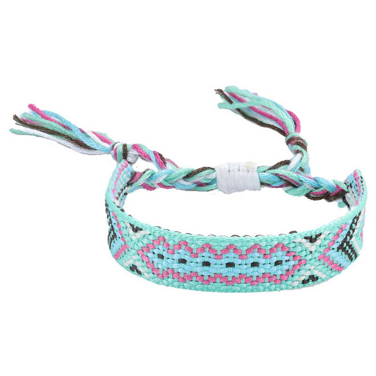 ETHNIC STYLE COLORFUL TASSEL WOVEN BRACELET