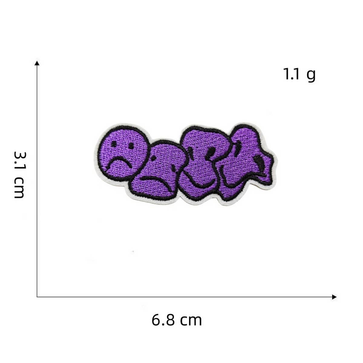 NEW PURPLE SERIES EMBROIDERED CLOTH PATCHES