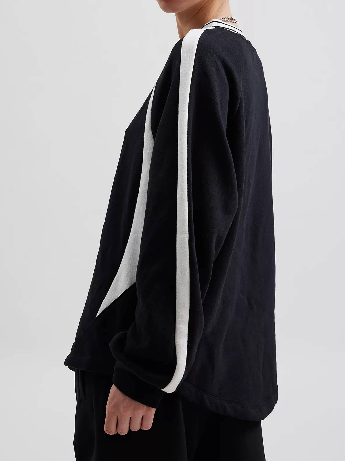 Design Color Contrast Pullover Hoodie