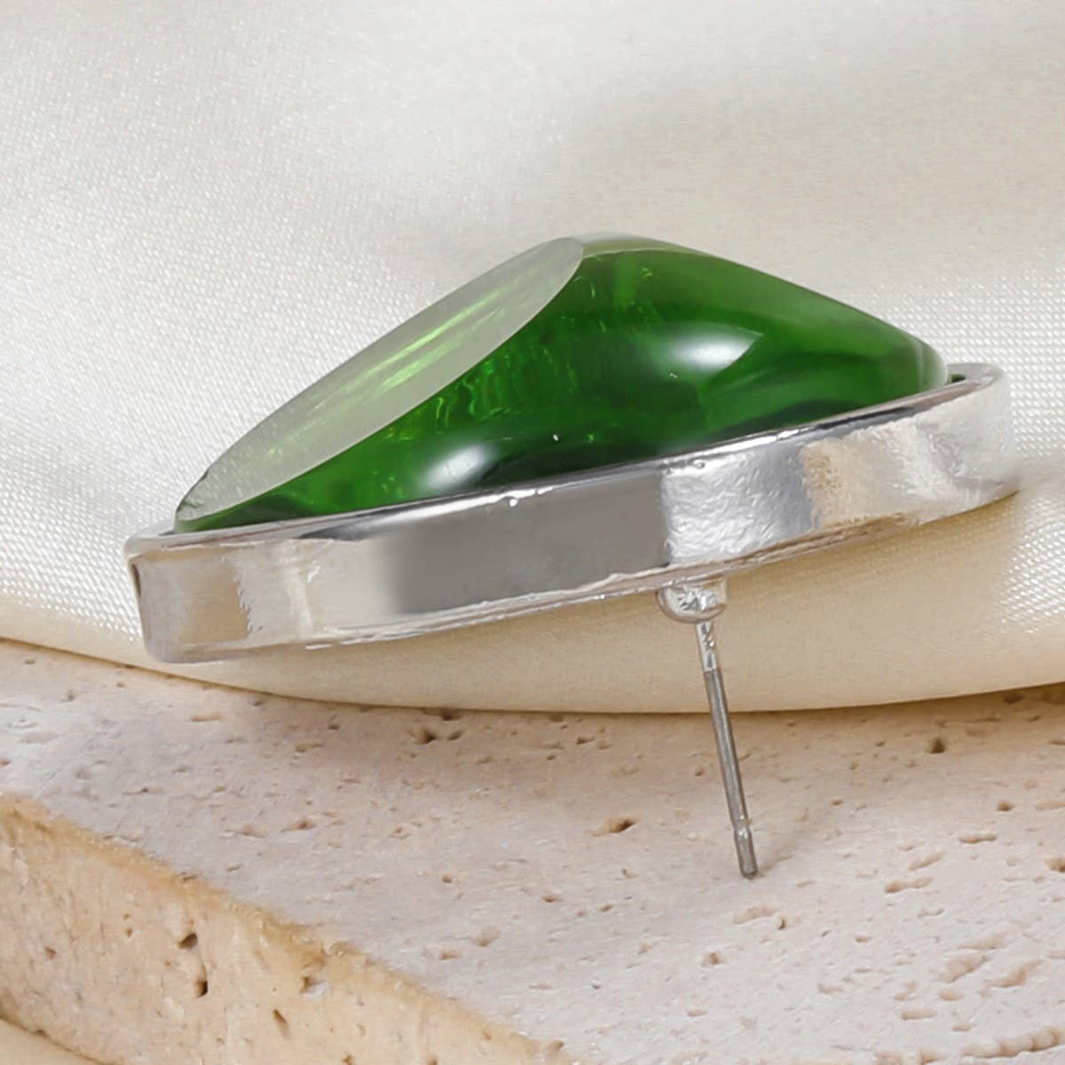 COLORFUL STAINLESS STUD EARRINGS JEWELRY