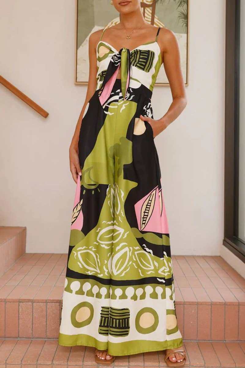 CWDHL0999_SUMMER SEXY BELLY BUTTON WIDE LEG JUMPSUIT