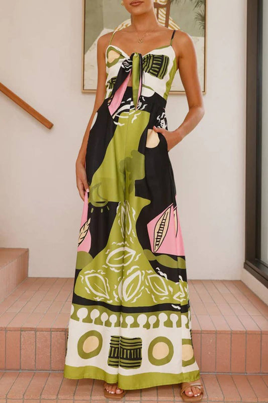 CWDHL0999_SUMMER SEXY BELLY BUTTON WIDE LEG JUMPSUIT