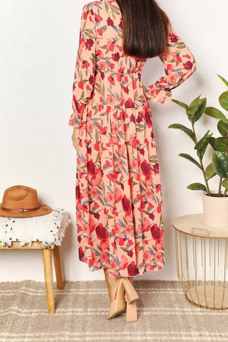 CWDMD5429_STYLISH FLORAL LONG SLEEVE ELEGANT MAXI GOWN