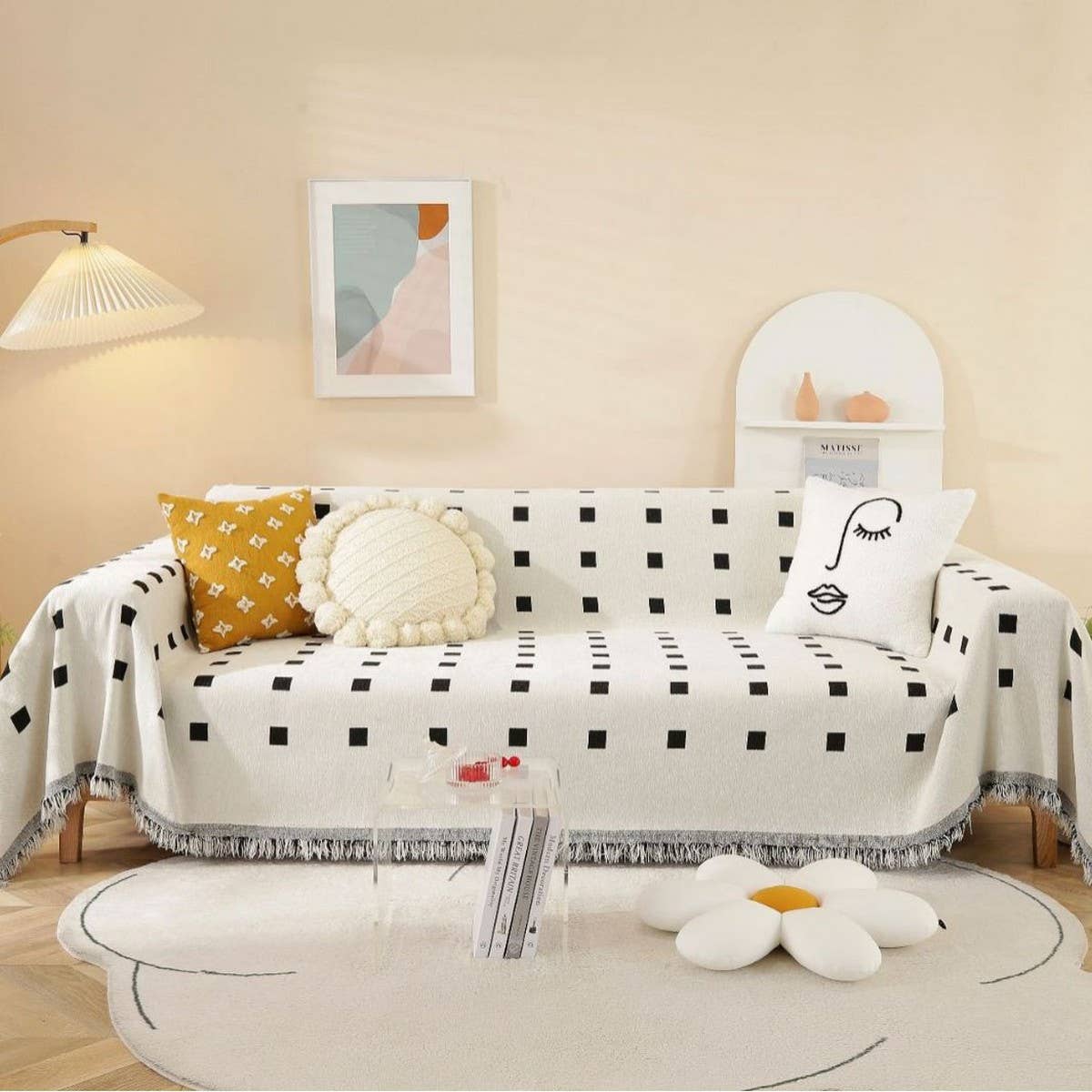 MODERN GEOMETRIC MULTIFUNCTIONAL SAND SOFA THROW