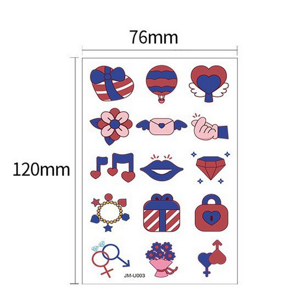 UV Color-Changing Sunscreen Test Tattoo Stickers