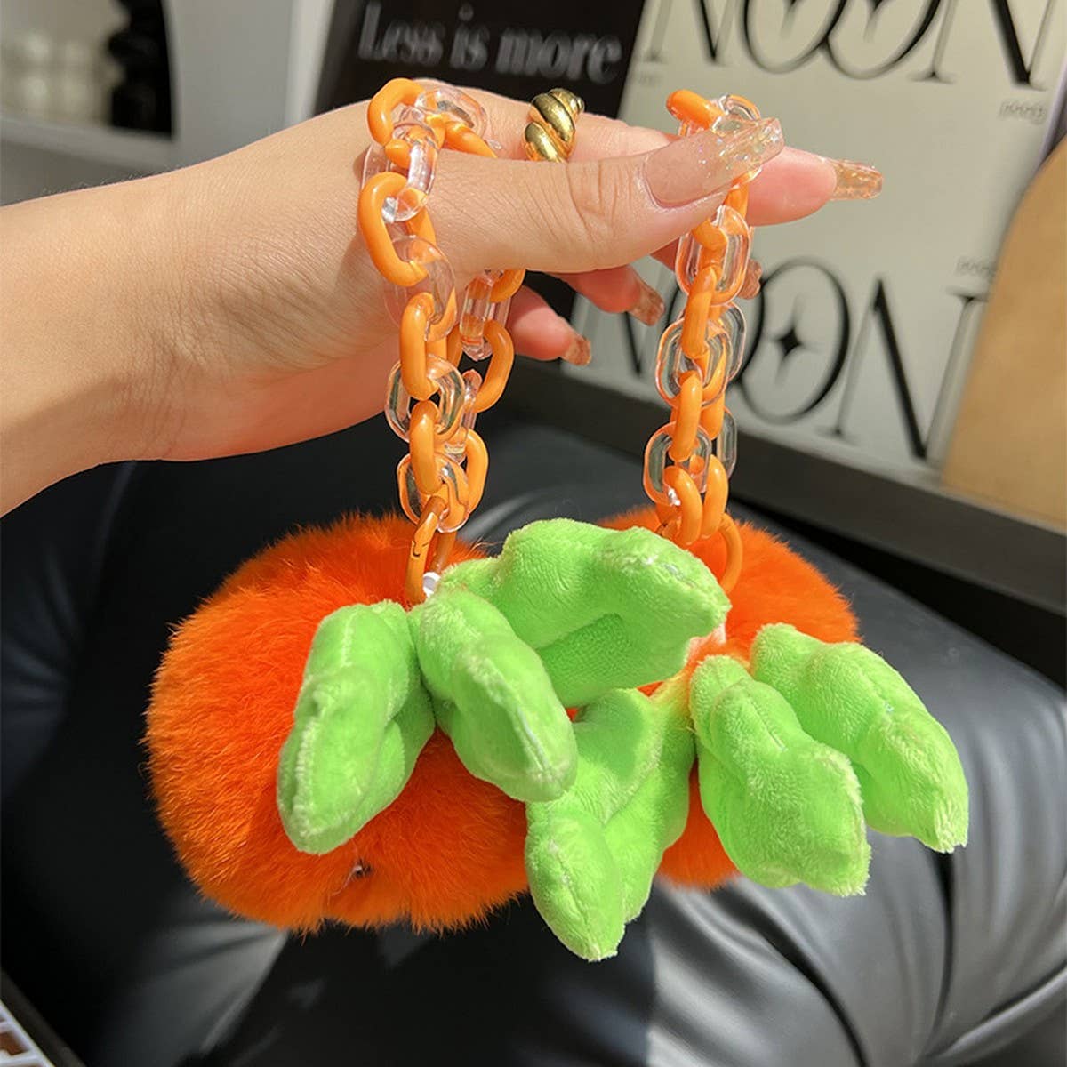 CUTE PLUSH CARROT CAR KEYCHAIN BAG PENDANT