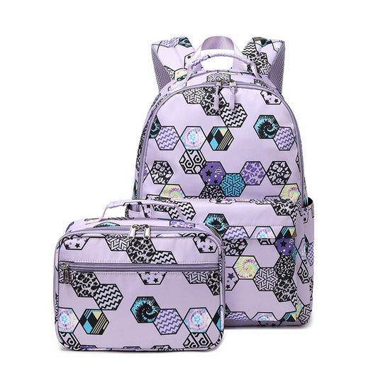 2-Piece Waterproof Backpacks for School Girls_CWAB5502