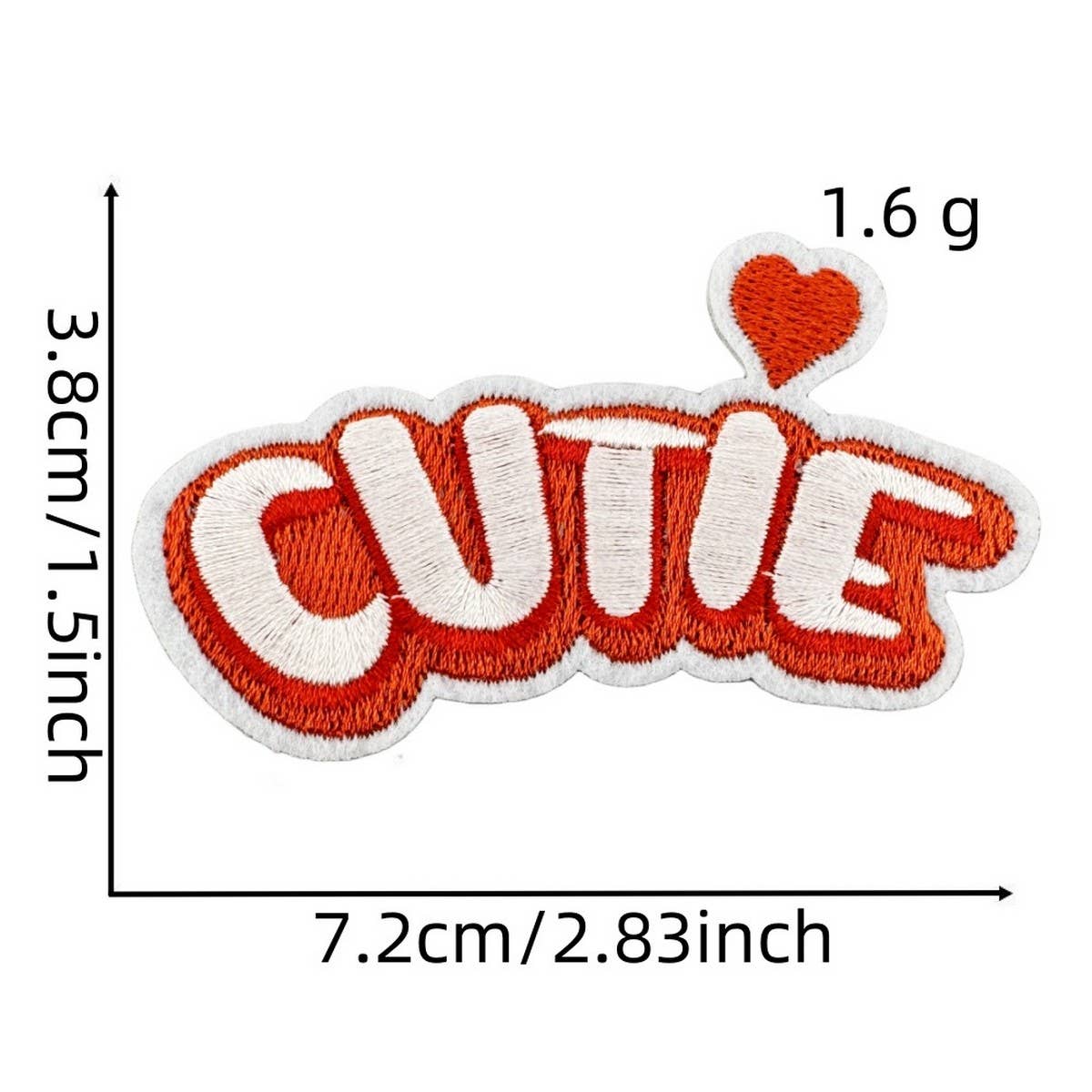 FUNNY TEXT PATCH EMBROIDERED CLOTH PATCH
