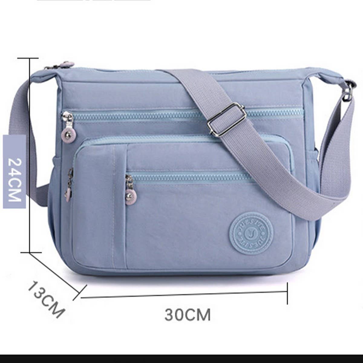 SIMPLE FASHIONABLE NYLON CROSSBODY SHOULDER BAG_CWASC1734