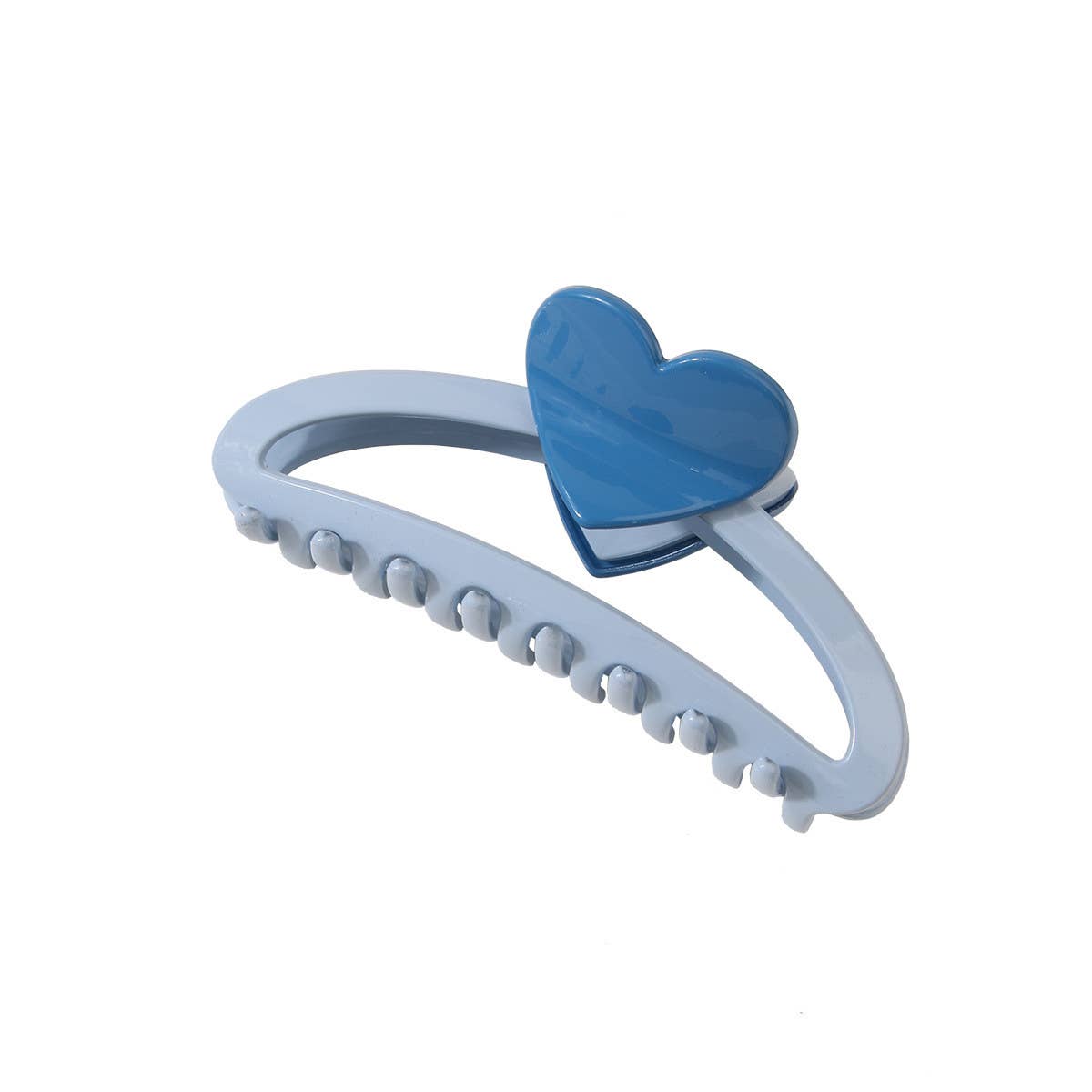 Dopamine Sweet Heart Color block Hair Claw Clips_CWAHA0469