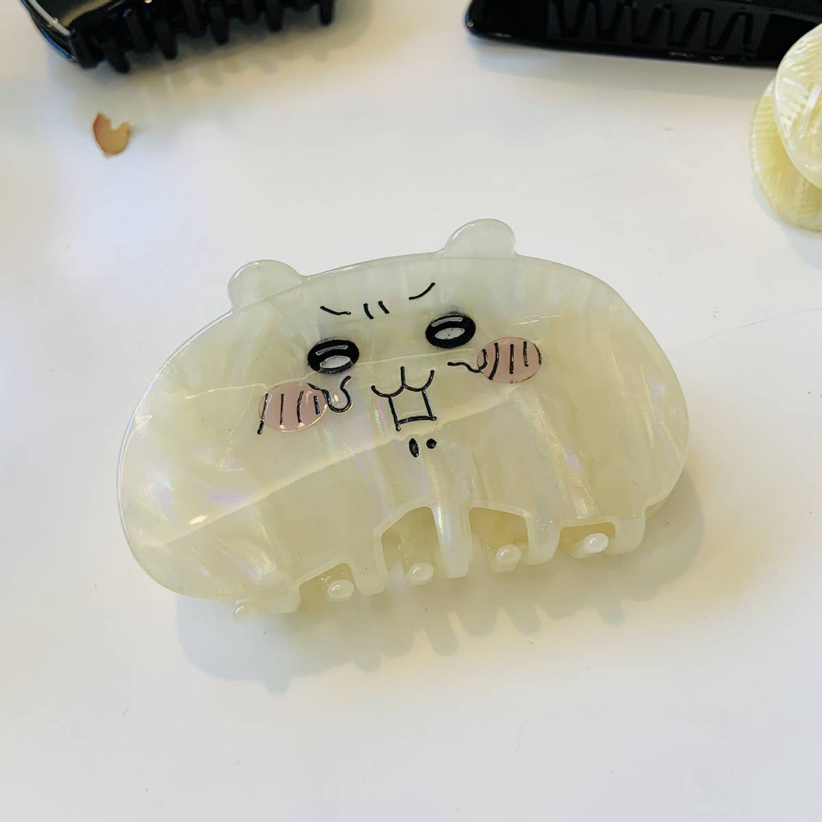 CWAHA1523_FUNNY CARTOON CAT,RABBIT,OWL,HAIR CLAW CLIP