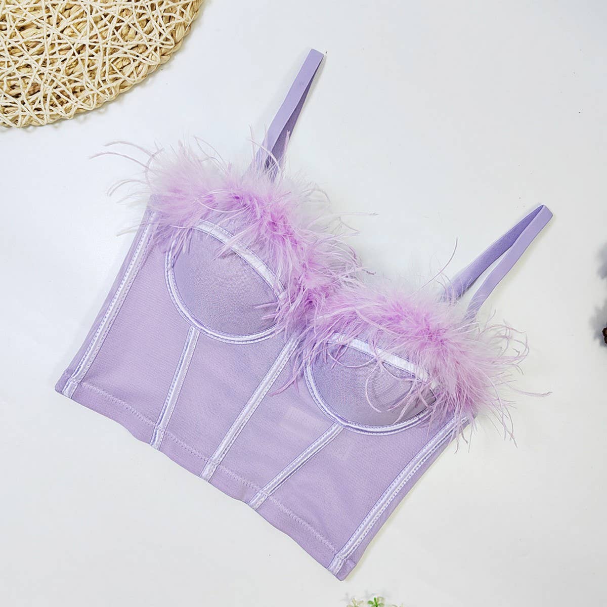 SWEET FEATHERED COMFORT HERRINGBONE CORSET