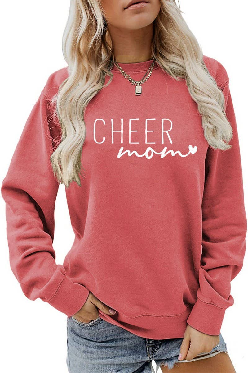 WOMEN LETTERING PRINT ROUND NECK PULLOVER TEE_CWTTL1174