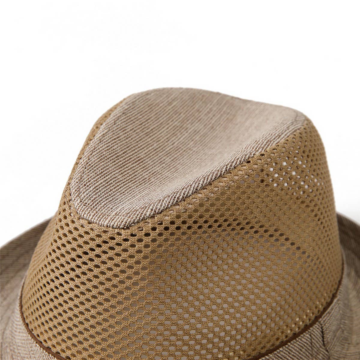 MEN'S SUMMER SUN PROTECTION MESH STRAW HAT_CWAH1464