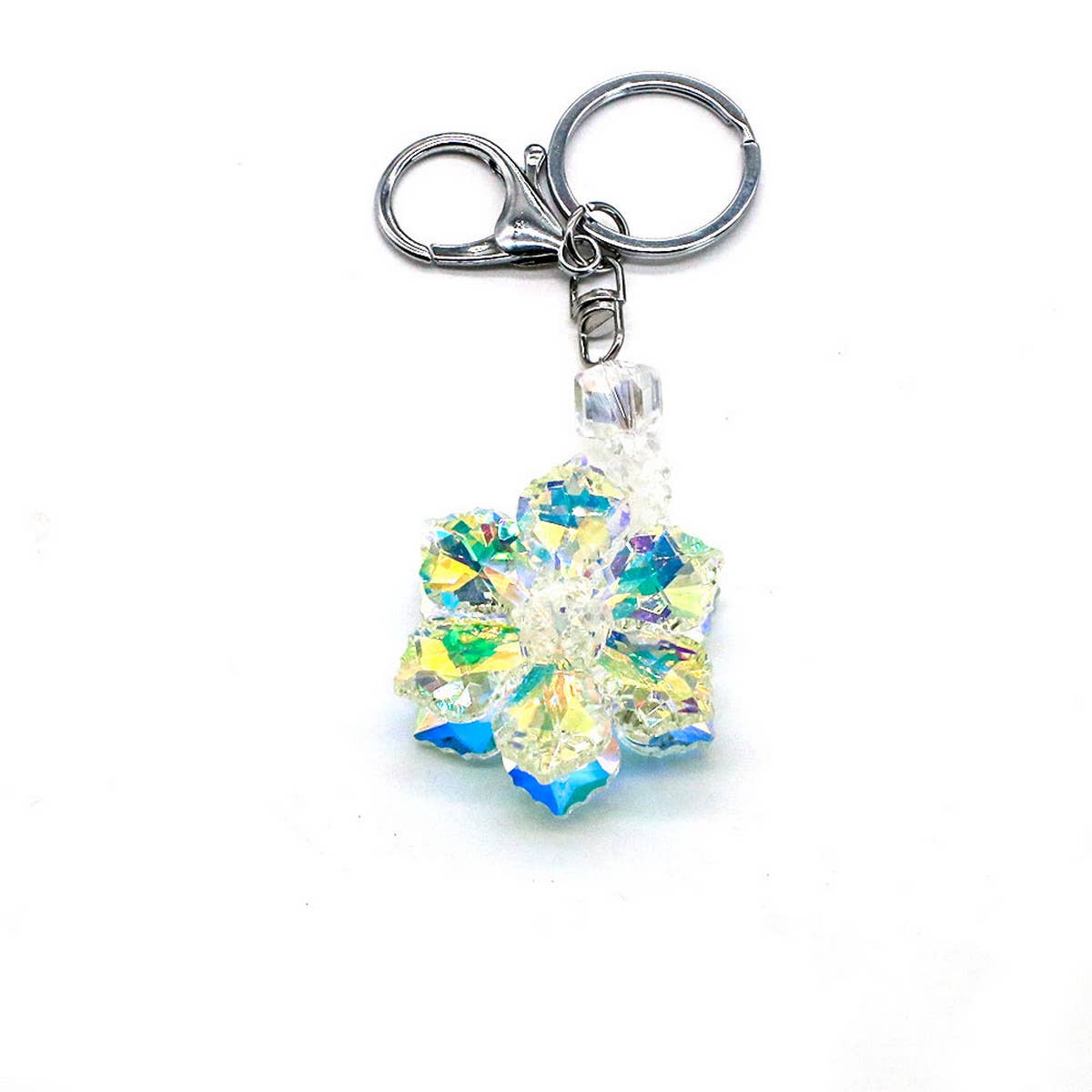COLORFUL CRYSTAL FLOWER KEYCHAIN