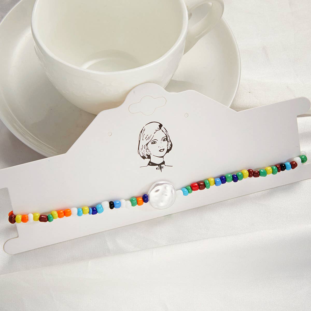 2024 NEW BLUE FLOWER PEARL RICE BEAD NECKLACE_CWAJE2445