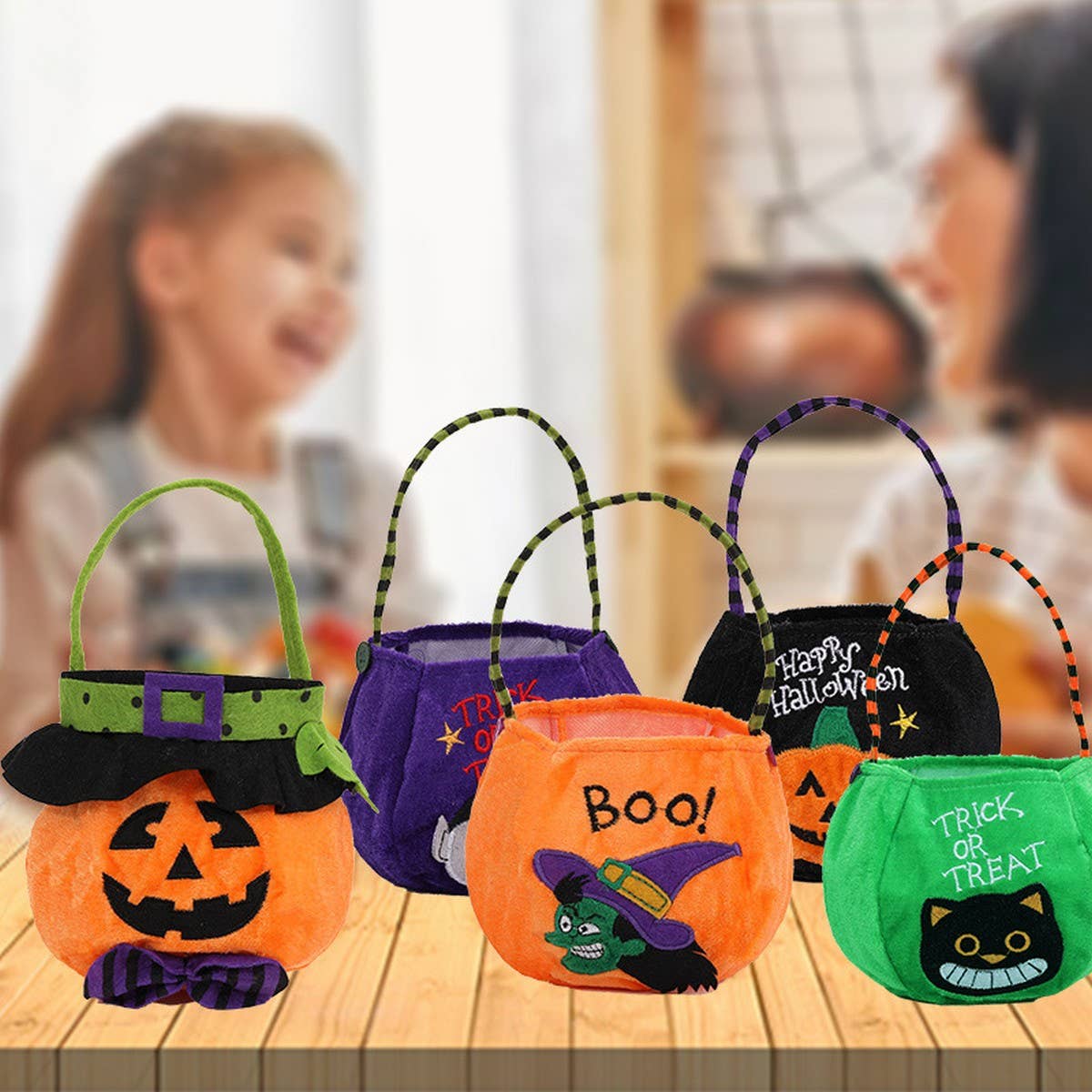 CWAB2572_Halloween Pumpkin Candy Tote Gift Bag