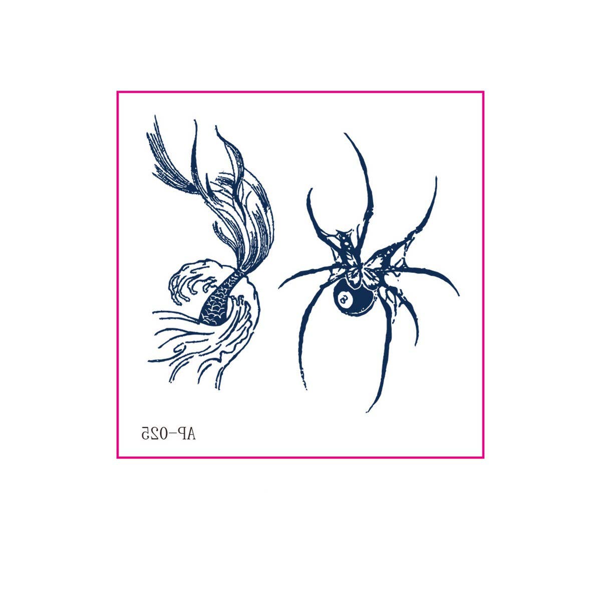 Premium Herbal Juice Tattoo Stickers Waterproof_CWMM8354