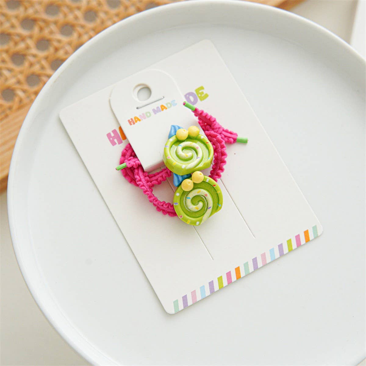 CANDY COLOR CUTE BOW CHILDREN'S HAIR TIES_CWAHA1118