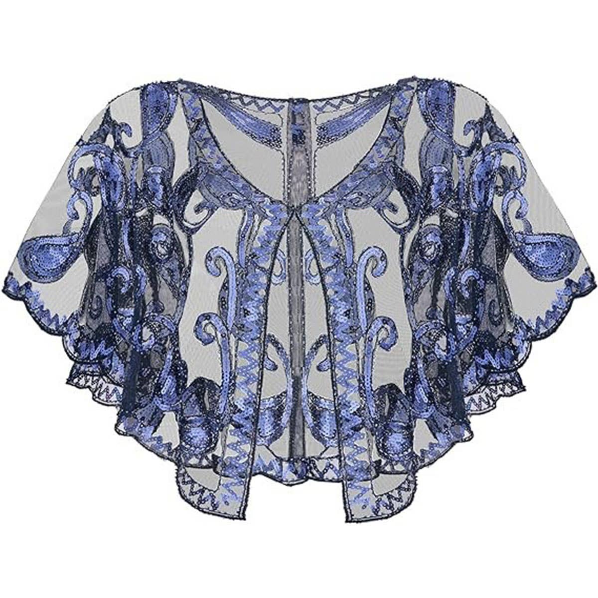 Sequin Lace Evening Shawl ? Party & Formal Wrap