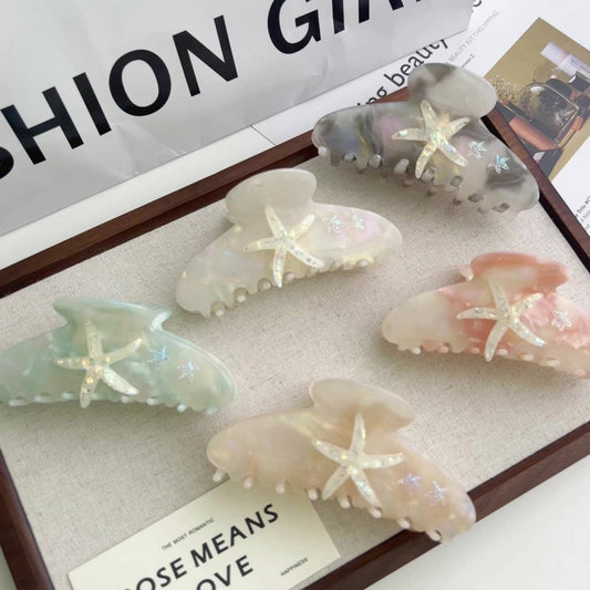 Dreamy Starfish Claw Clip ? Ocean Gradient Design
