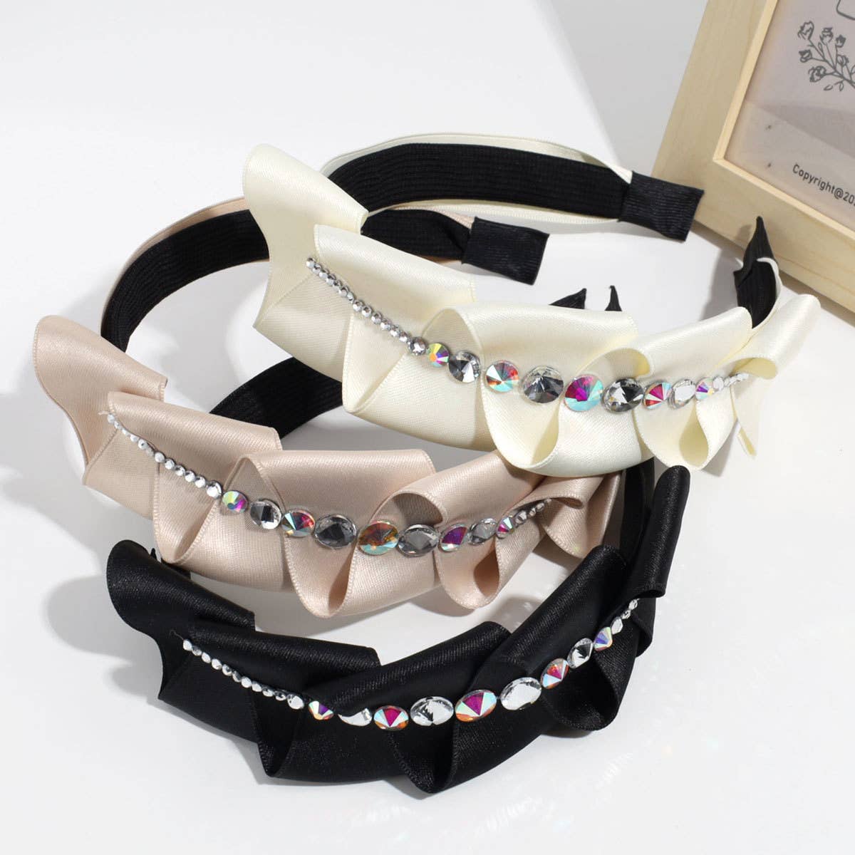 SIMPLE SIDE PLEATED WIDE HEADBAND_CWAHA2250