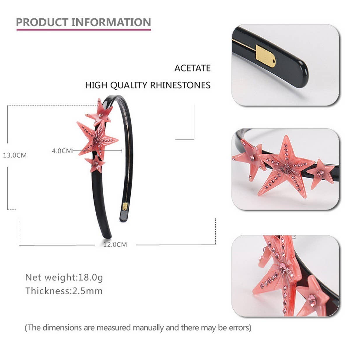 ACETATE STAR HEADBAND WITH DIAMONDS_CWAHA4374