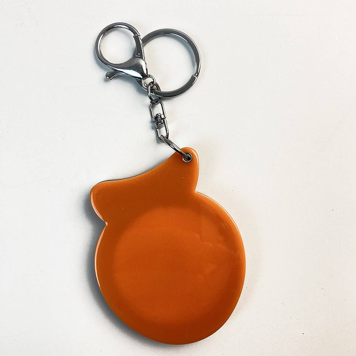 Creative Orange Mirror with Keychain Portable Cute