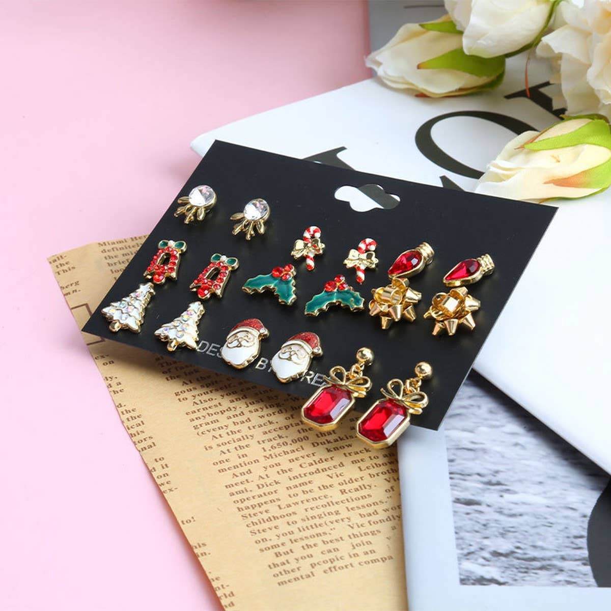 CHRISTMAS ELK EARRING SET EARRING COMBINATION