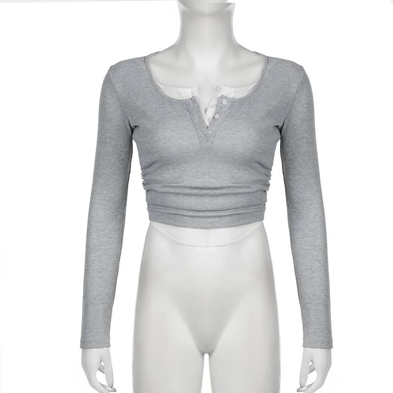 Two simple and basic pullover tops