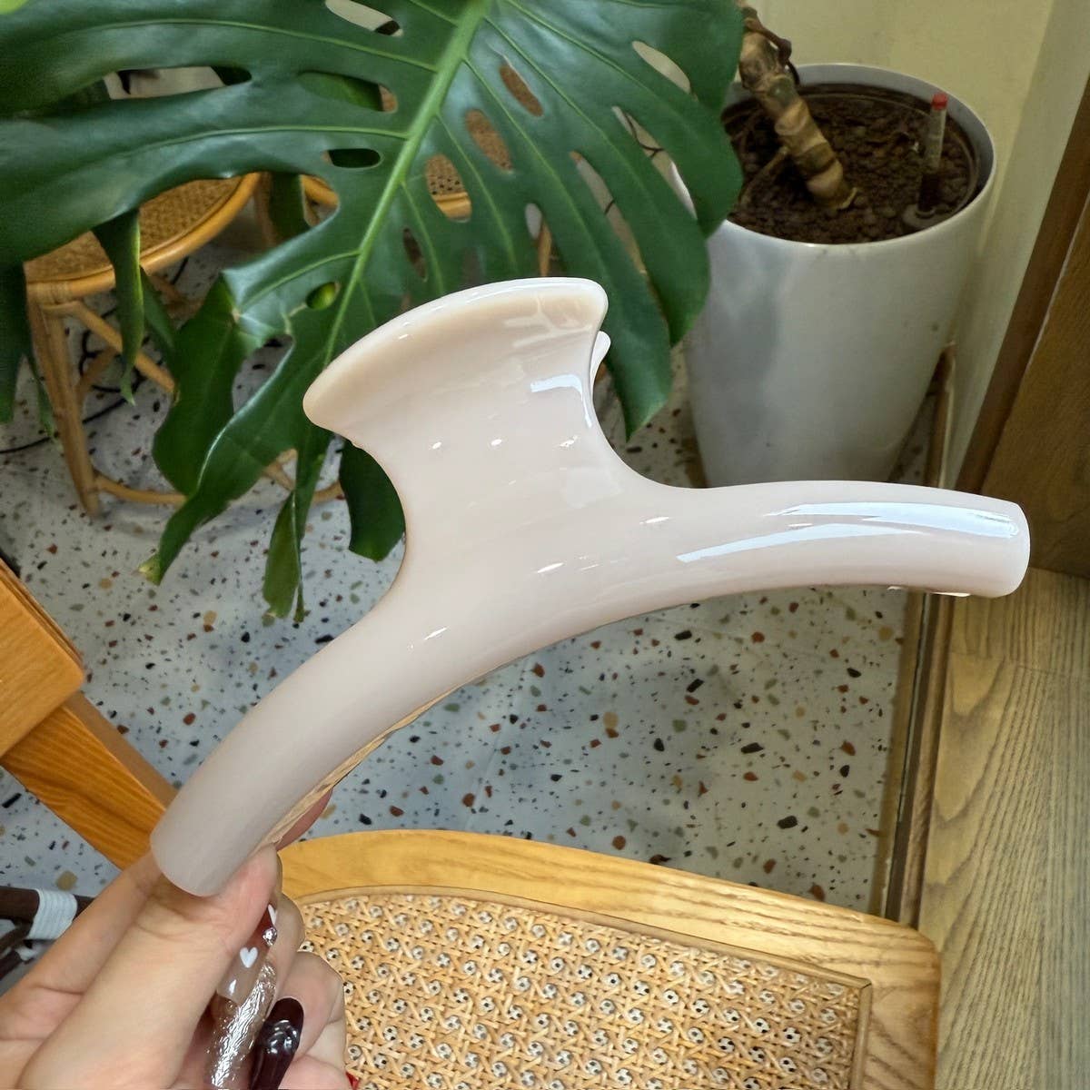 CWAHA4450_NEW FRENCH BUTTERFLY BUCKLE HIGH-GRADE SHARK CLIP