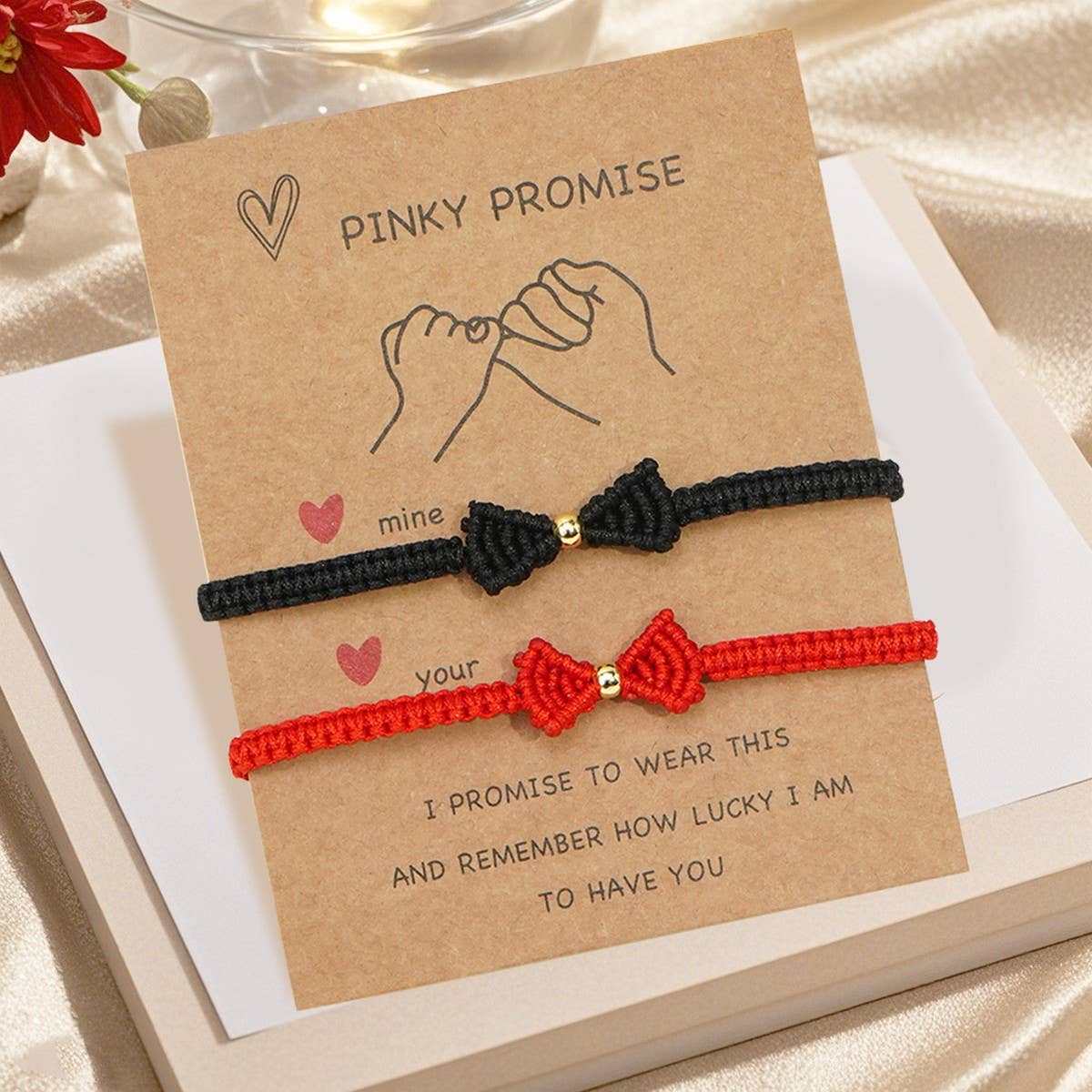 COPPER BEAD JEWELRY WIRE BRAIDED BOW BRACELET